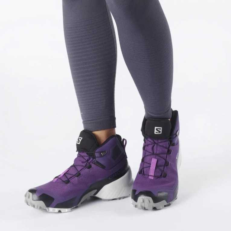 Botas Caminhada Salomon Cross Hike Mid GTX Feminino Roxo | PT Y19674